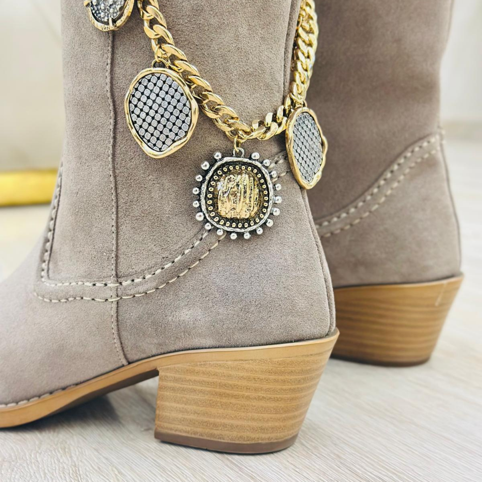 Jessy %100 Süet Deri Çizme