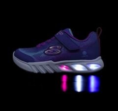 Skechers Flicker Flash - Light Takeover Işıklı Kız çocuk spor Ayakkabı Mor