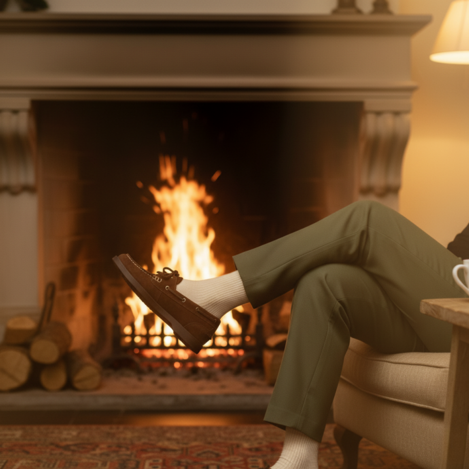 Reina %100 Hakiki Deri Süet Loafer