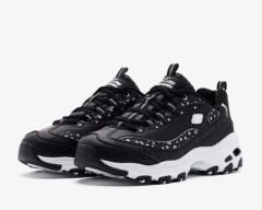 Skechers D-Lite-Wildcats Kadın Spor Ayakkabı Siyah