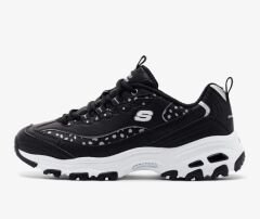 Skechers D-Lite-Wildcats Kadın Spor Ayakkabı Siyah