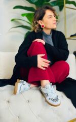 Addasso Snake Kadın sneaker casual Gümüş
