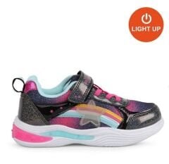 Buckhead Stary Işıklı Kız Çocuk Spor Ayakkabı Siyah/Pembe