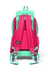 CORAL HIGH Kids Su Yeşil Neon Mercan Koala Desenli Üç Bölmeli Çekçekli Okul Sırt Çantası  Su Yeşili