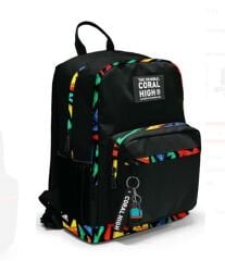 CORAL HIGH Siyah Grafiti Desenli Okul Sırt Çantası Siyah