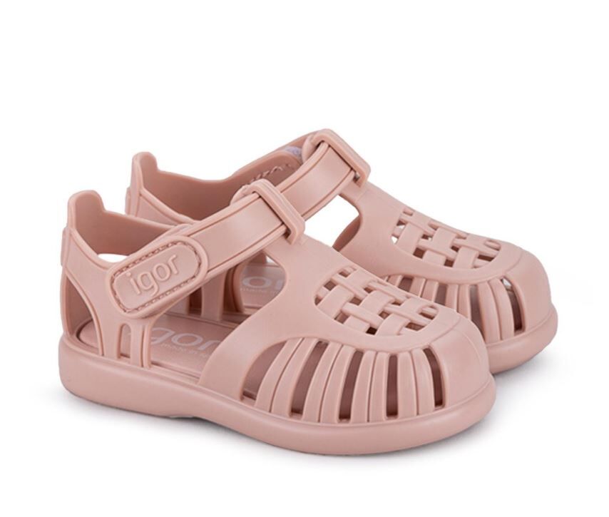 Igor Cırtlı Sandalet Tobby Solid Kız Bebek Sandalet Igor Cırtlı Sandalet Tobby Solid Unisex Çocuk Sandalet Green 28
