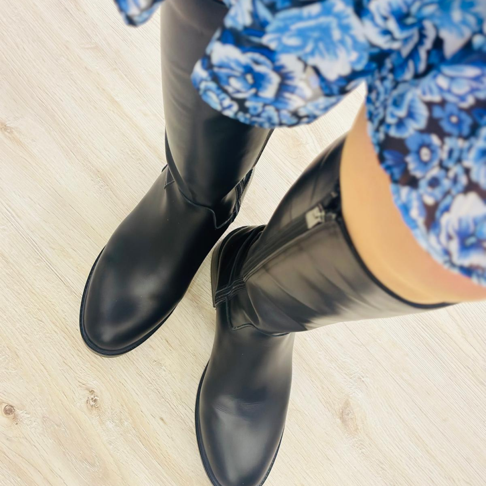 Angel %100 Hakiki Deri Çizme Siyah - 40