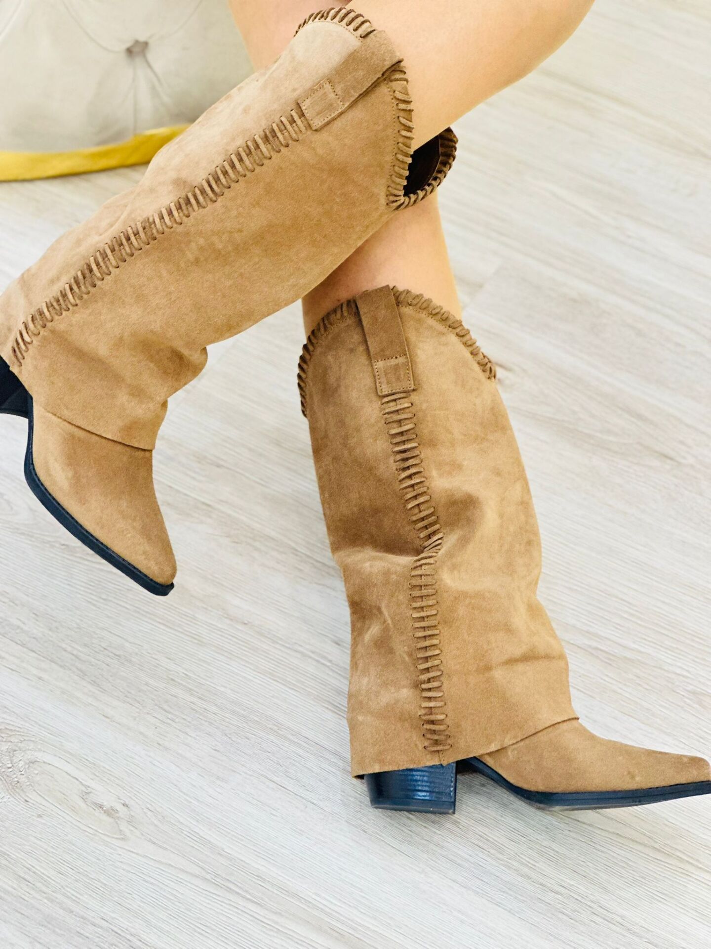 Süet Hakiki Deri Çizme