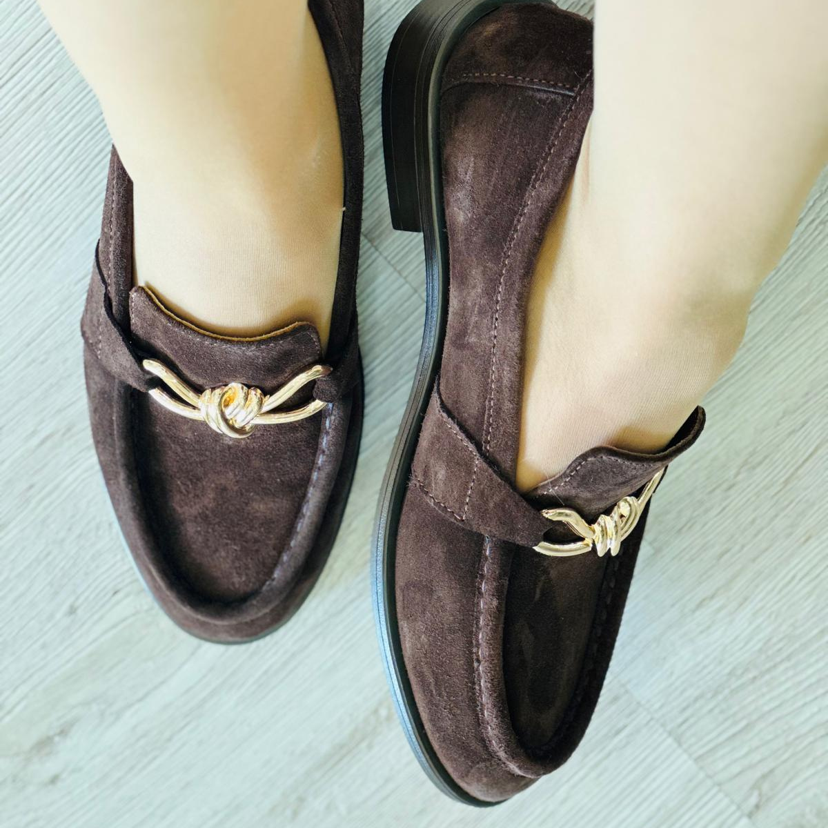 Lizy Loafer %100 Deri Acı Kahve - 37