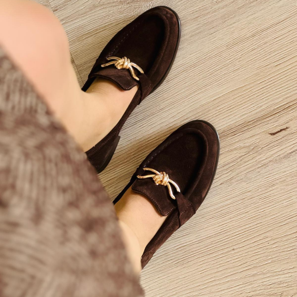 Lizy Loafer %100 Deri Acı Kahve - 37