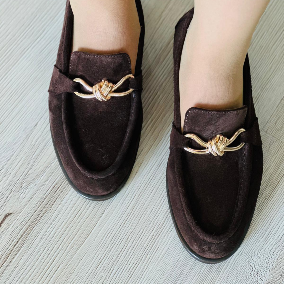 Lizy Loafer %100 Deri Acı Kahve - 38