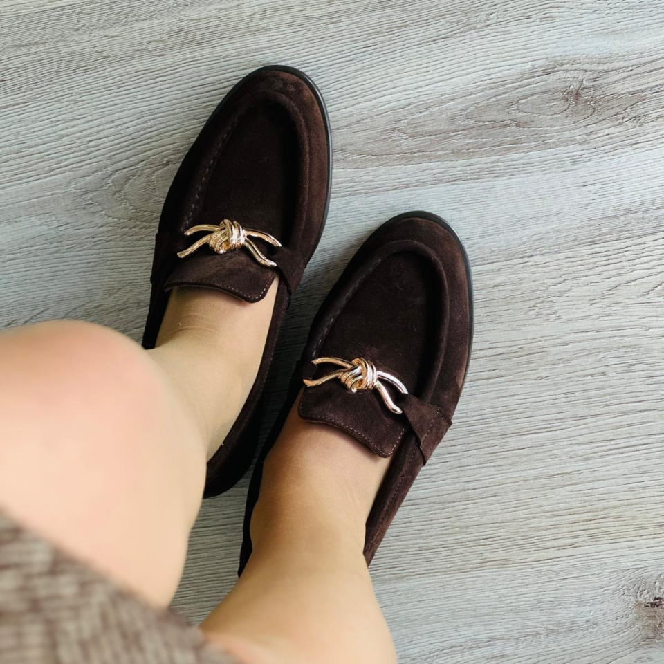 Lizy Loafer %100 Deri Acı Kahve - 38