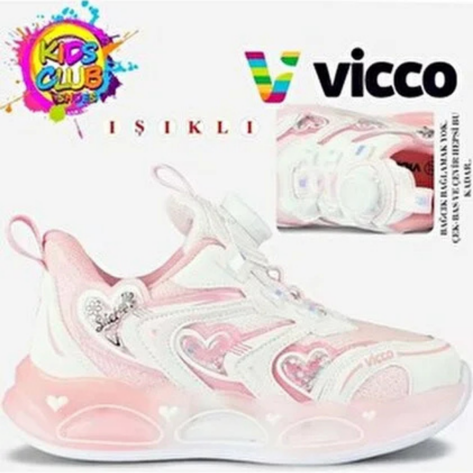 Vicco Tracy Işıklı Pudra Kız Spor Ayakkabı
