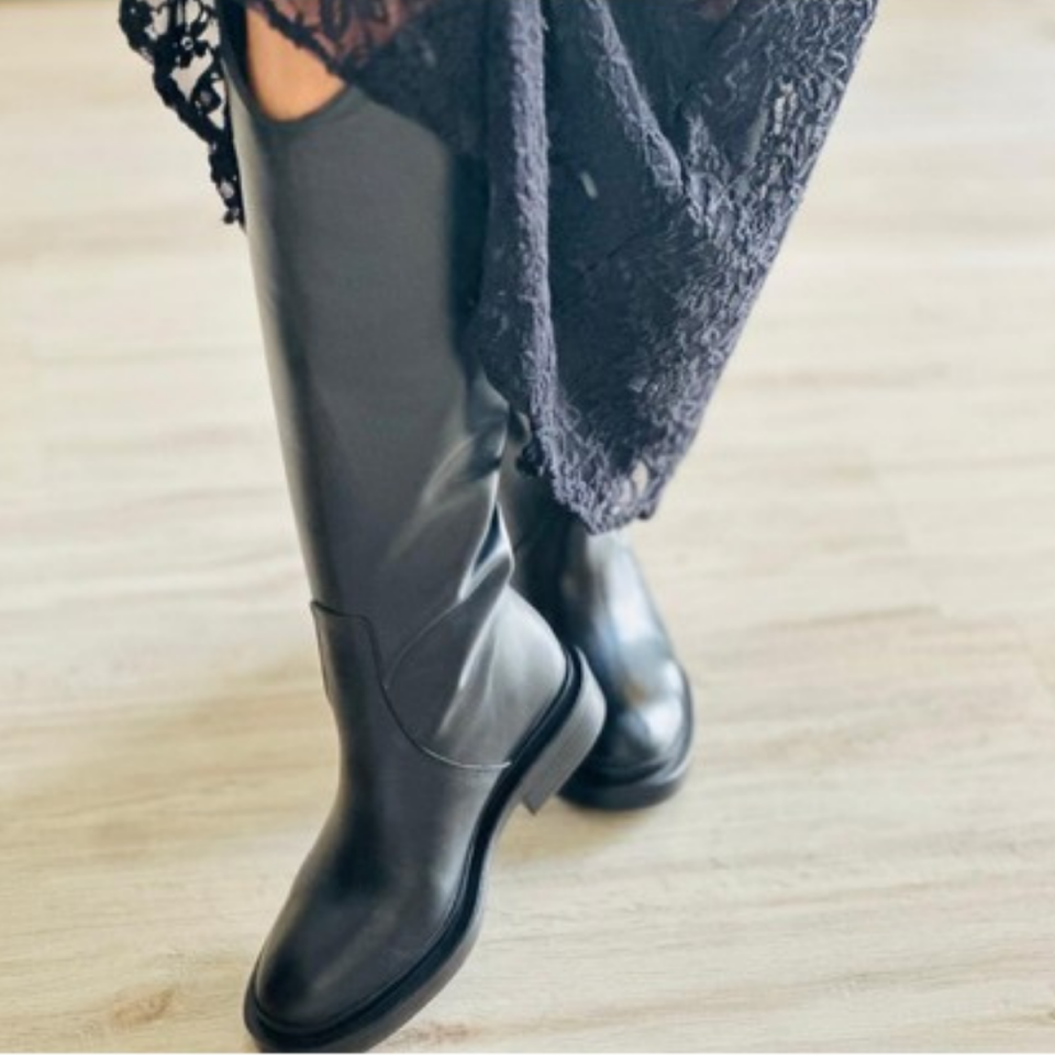 Rebecca %100 Hakiki Dana Derisi Çizme