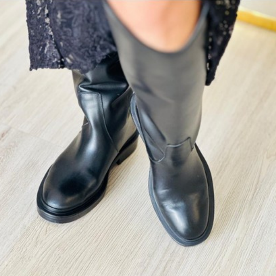 Rebecca %100 Hakiki Dana Derisi Çizme