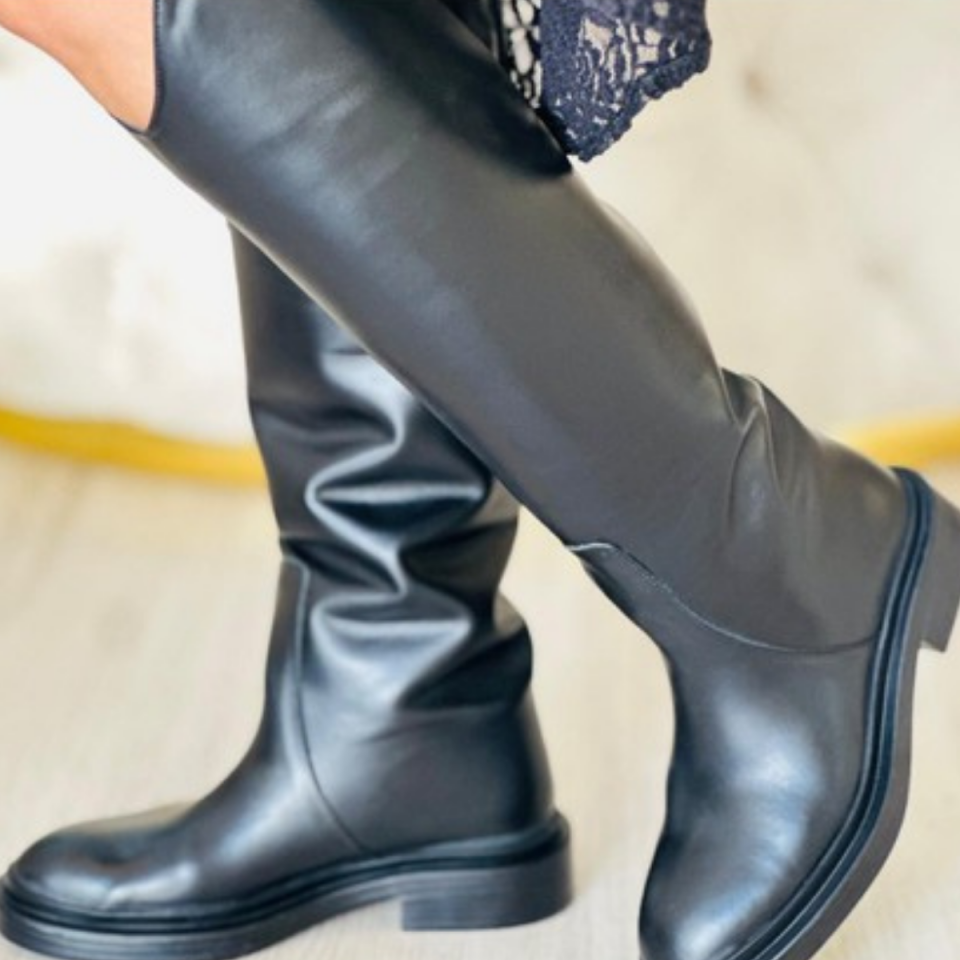 Rebecca %100 Hakiki Dana Derisi Çizme