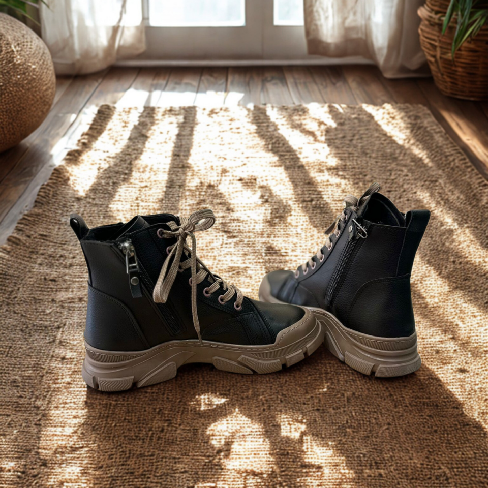 Vizon Fermuarlı Kadın Bot