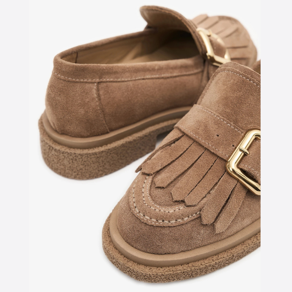 Rivo %100 Hakiki Deri Süet Loafer